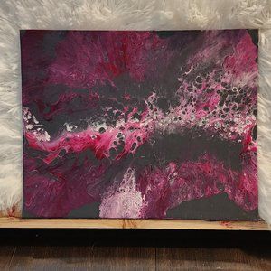 Acrylic Pouring Artwork "Shades of Pink"